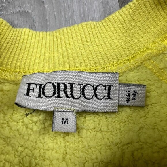 Fiorucci Crewneck Sweatshirt Pullover Yellow Color Women’s Size M Medium Italy - Picture 8 of 16